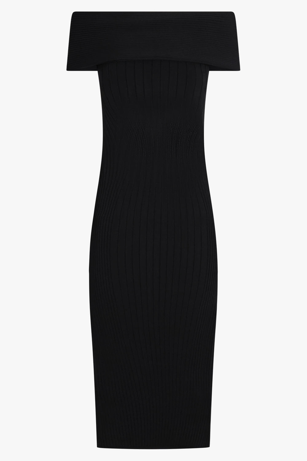Off Shoulder Sculpting Knit Midi Dress | Black Parlour X Off Shoulder Sculpting Knit Midi Dress | Black Parlour X