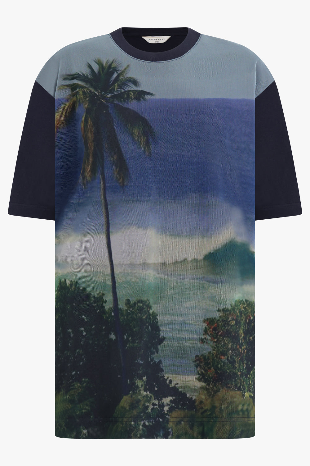 Unsuited Mesh Layering Tee (print) main image 1