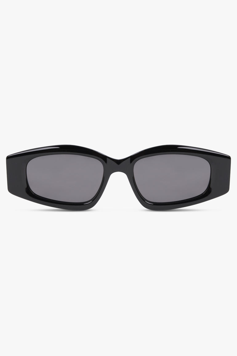 ALAIA ACCESSORIES BLACK / BLACK/BLACK/GREY / ONE SIZE Directional Sunglasses | Black/Black/Grey
