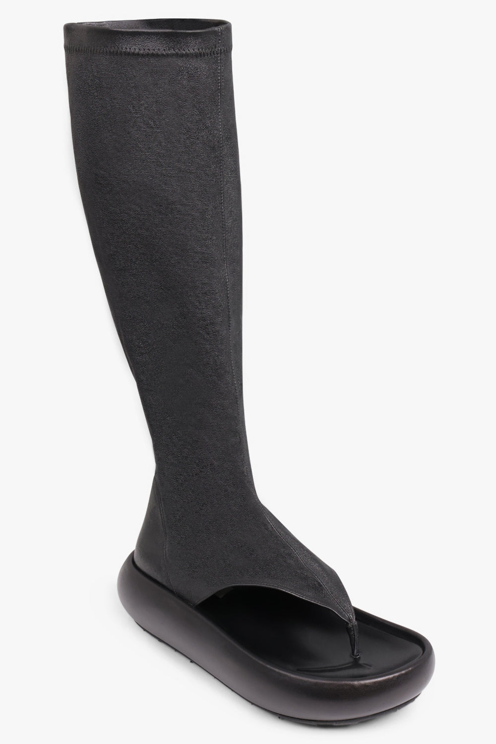 JIL SANDER SHOES Toe Thong Detail Stretch Boot | Black