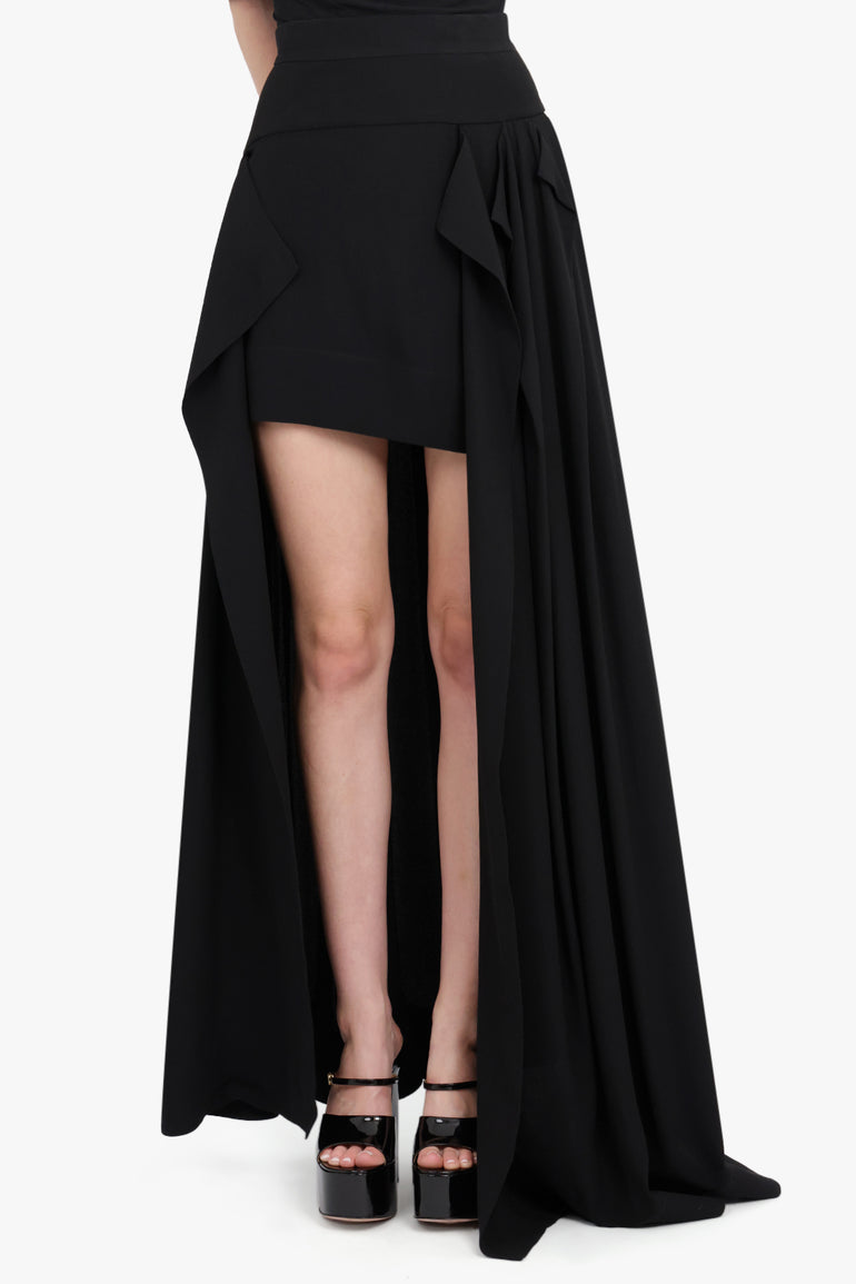 VIVIENNE WESTWOOD RTW Long Nedda Pleated Skirt | Black