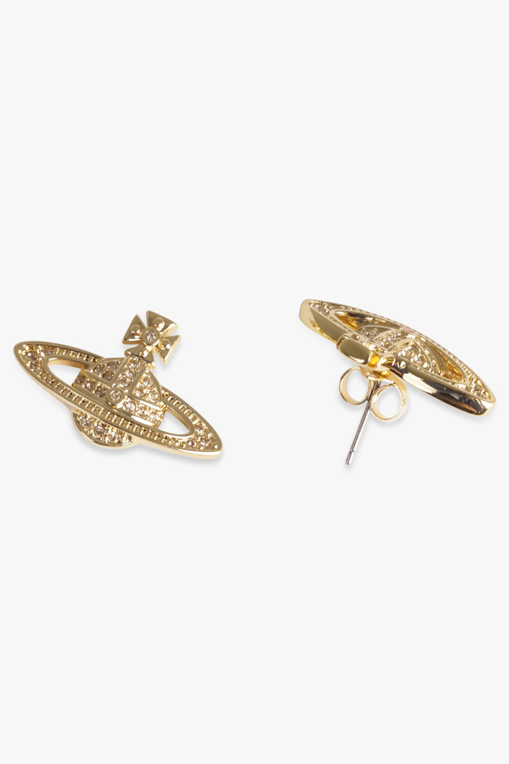 VIVIENNE WESTWOOD JEWELLRY GOLD / GOLD MINI BAS RELIEF EARRINGS | GOLD