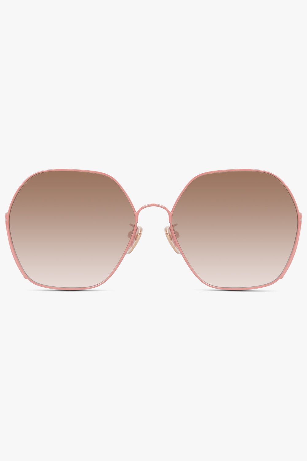 CH0169SA Hexagonal Sunglasses Pink/Brown – Parlour X
