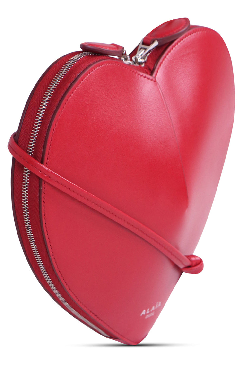 ALAIA BAGS RED / 331 - LAQUE / ONE SIZE Le Coeur Heart Shape Calfskin Bag | Red