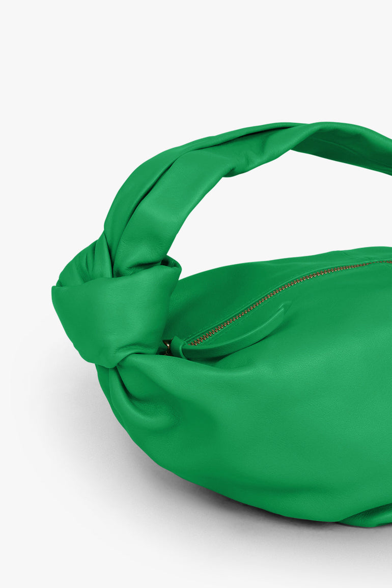 BOTTEGA VENETA BAGS GREEN DOUBLE KNOT MINI BAG | PARAKEET/GOLD