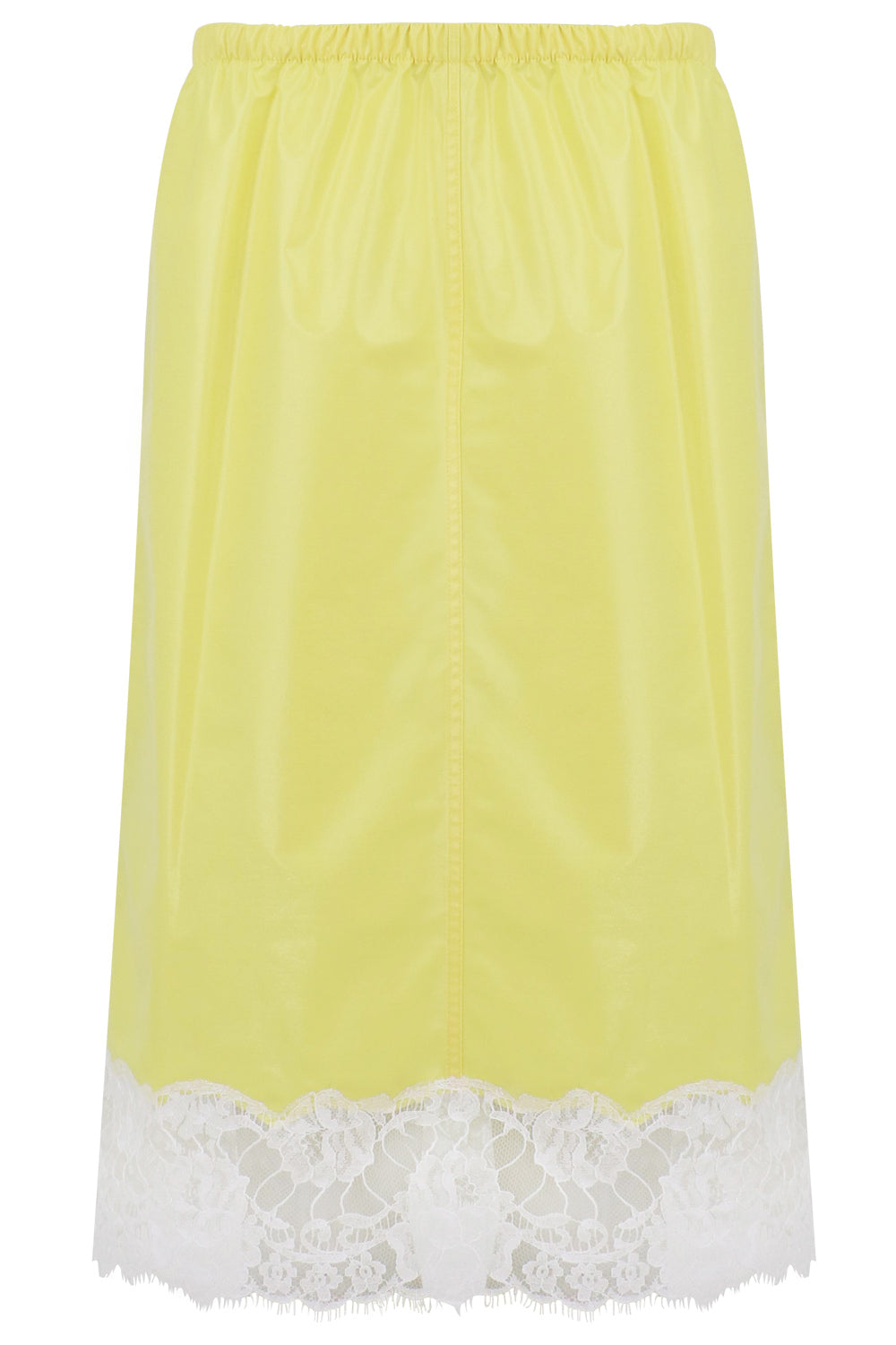 CALVIN KLEIN LACE HEM WOOL SKIRT YELLOW – Parlour X
