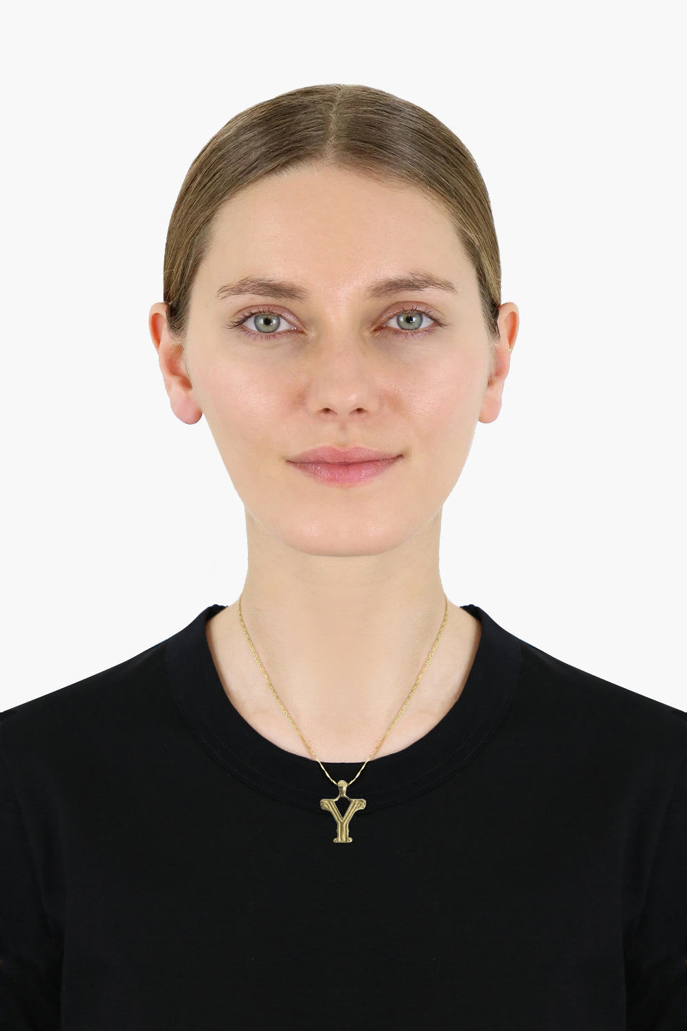 ELLERY JEWELLERY GOLD LETTER 'Y' ALPHABET NECKLACE GOLD