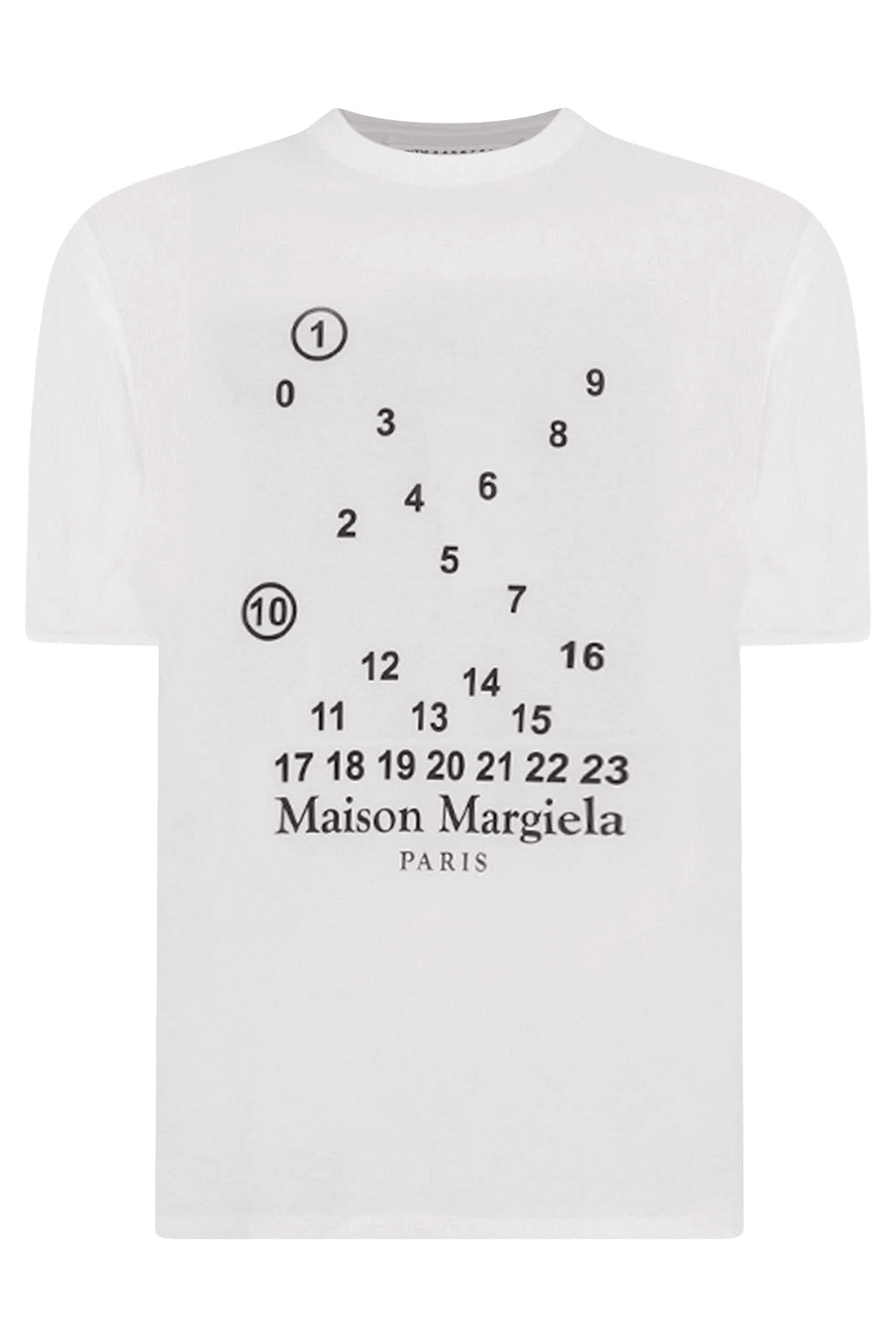MAISON MARGIELA LOGO PRINT T-SHIRT MEN WHITE NEW SEASON PARLOUR X