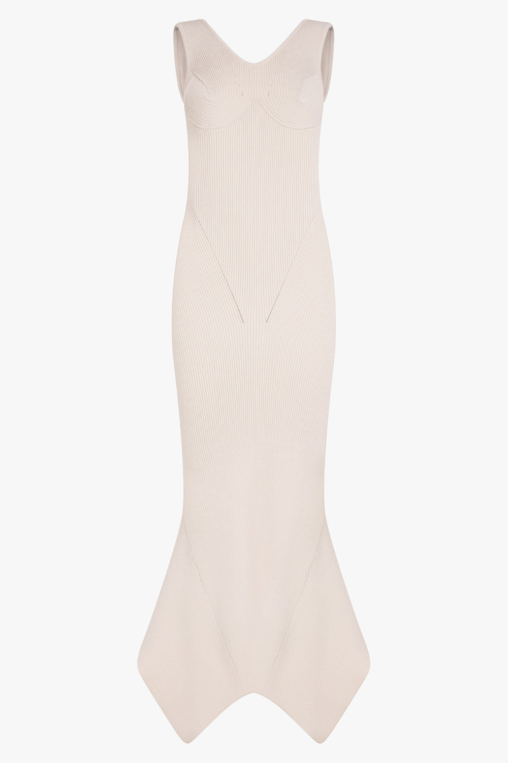 Rib Knit Flared Dress | White Parlour X Rib Knit Flared Dress | White Parlour X