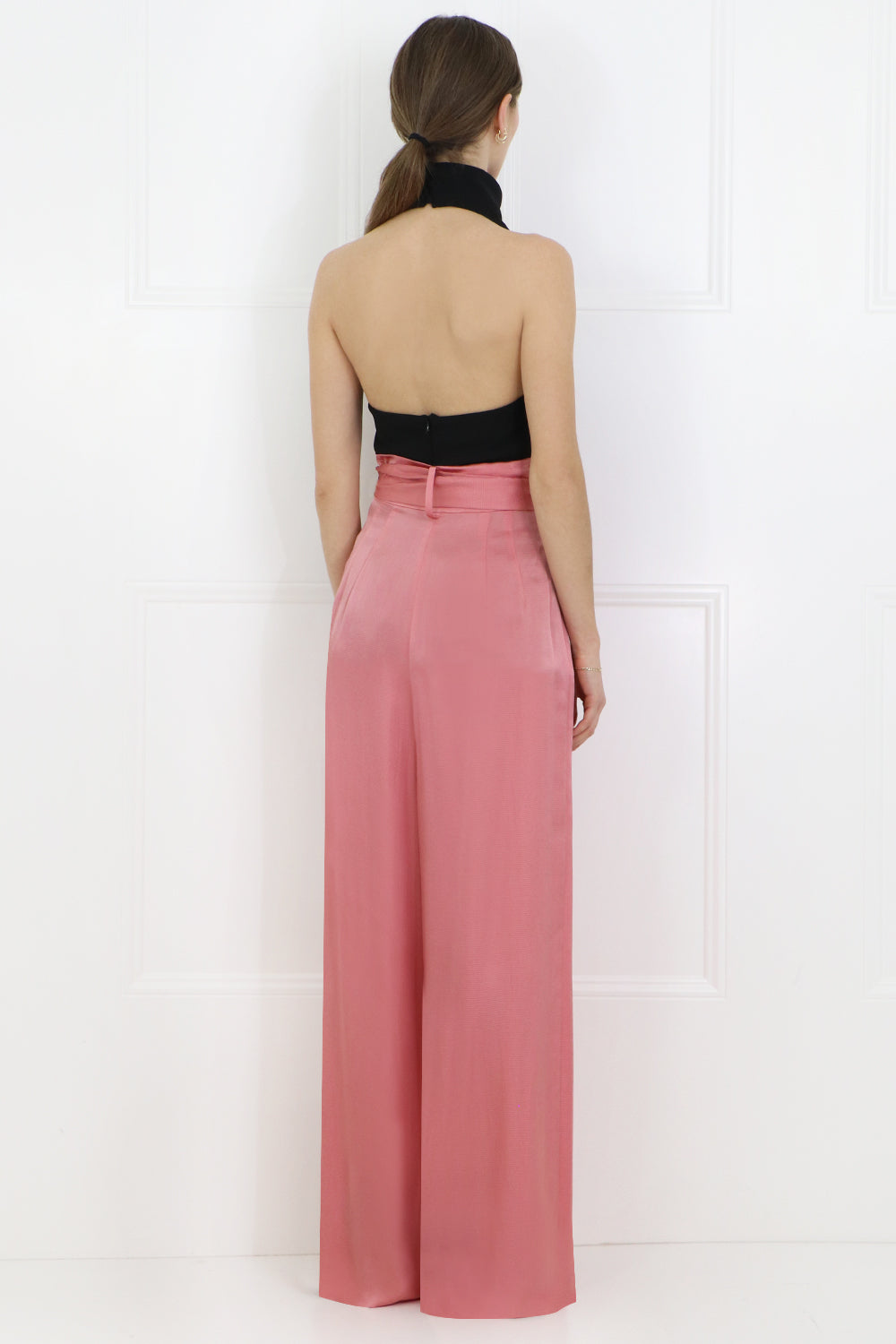 MOTHER OF PEARL PANTS IONA WIDE LEG PANTS WITH BELT PINK