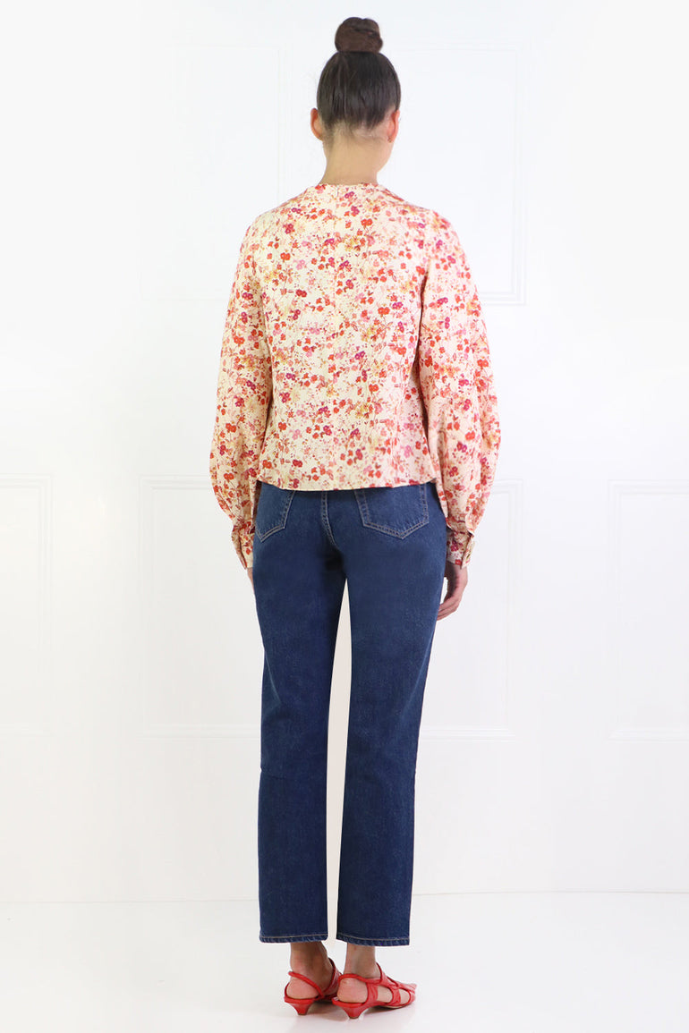 MOTHER OF PEARL RTW KAITLYN BLOUSE L/S SEPIA BLOSSOM