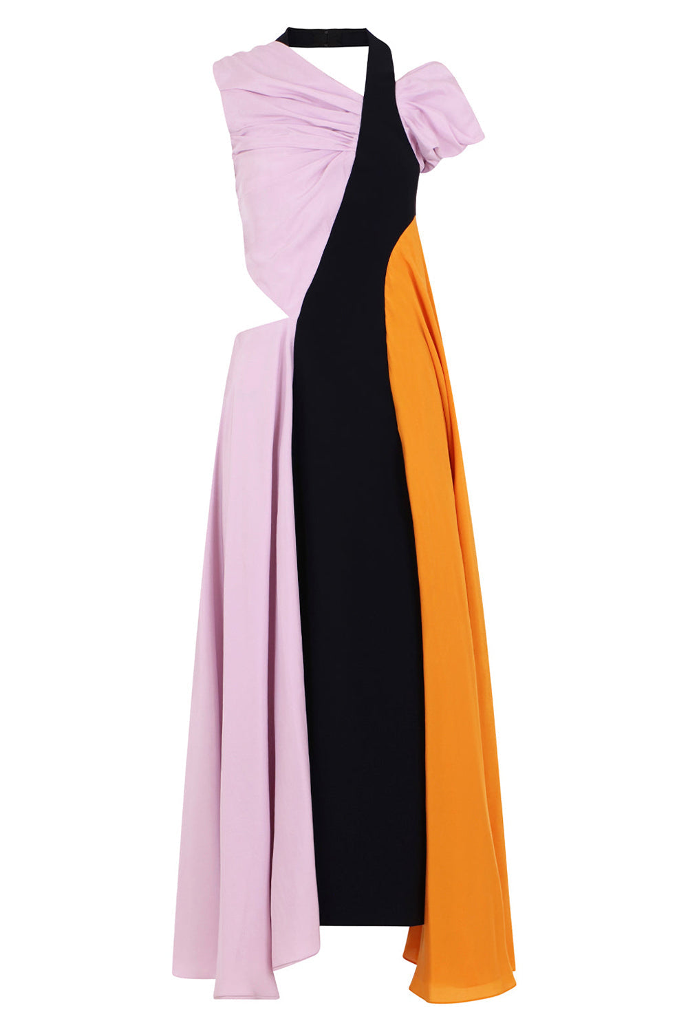 NINA RICCI CONTRAST DRAPE DRESS S/LESS DUSTY PINK/BLACK NEW SEASON Parlour X NINA RICCI CONTRAST DRAPE DRESS S/LESS DUSTY PINK/BLACK NEW SEASON Parlour X
