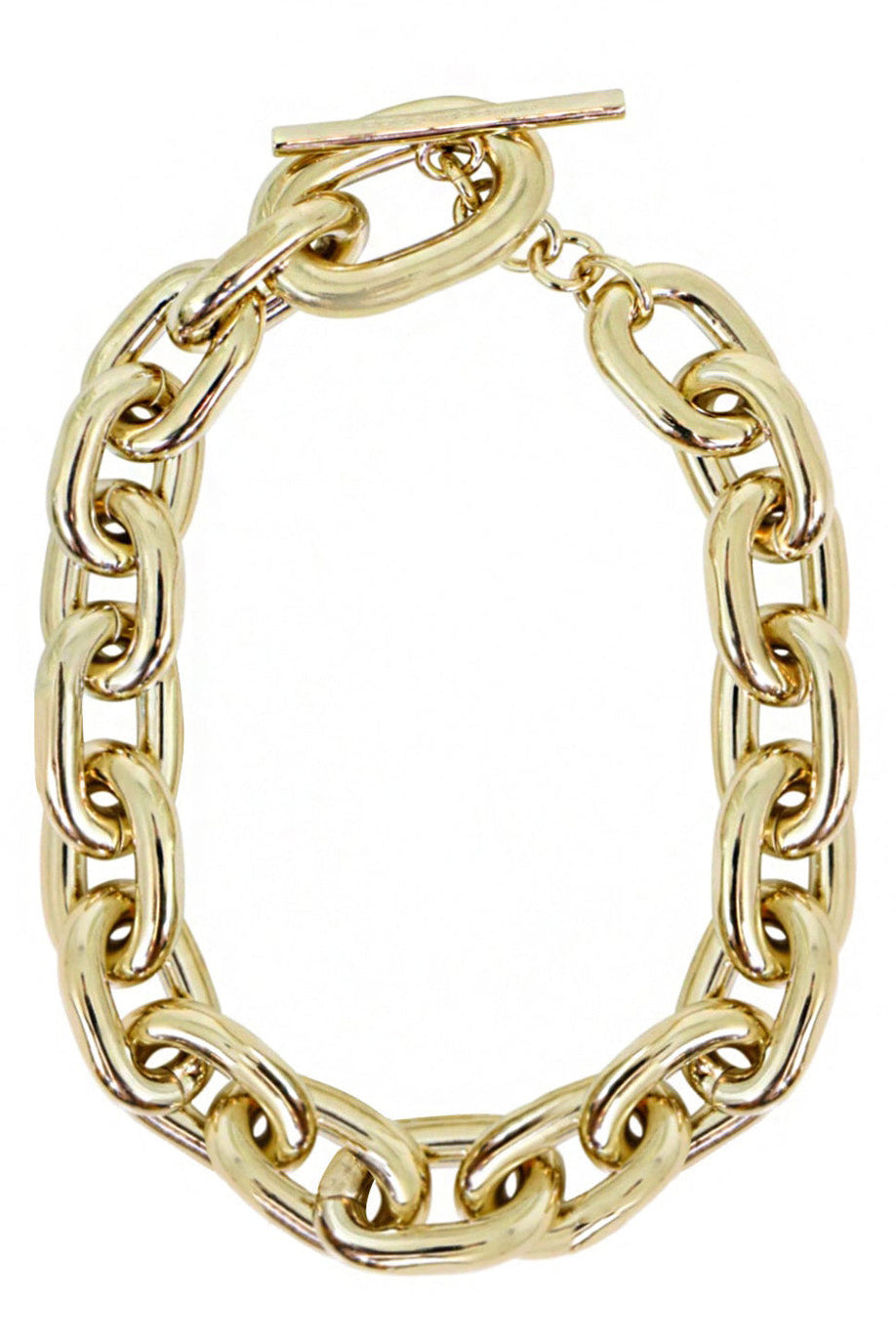 最終額_新品完売品rabanne XL LINK BRACELET CHAINE PACO RABANNE CHAIN LINK CHUNKY BRACELET GOLD NEW SEASON PARLOUR X