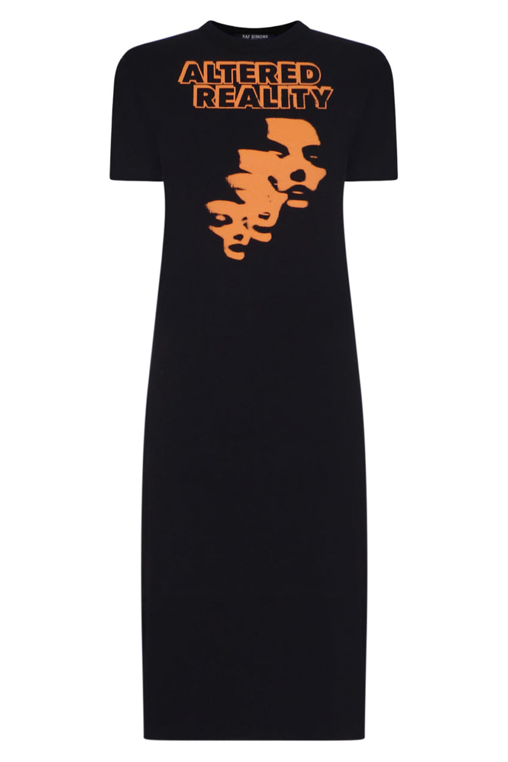 RAF SIMONS ALTERED REALITY S/S T-SHIRT DRESS BLACK PARLOUR X 