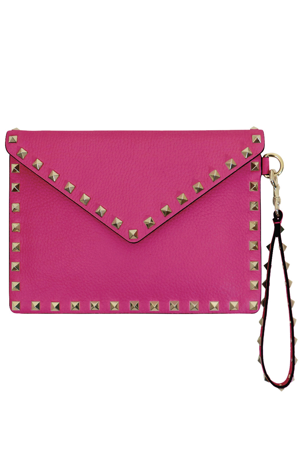 VALENTINO SMALL ROCKSTUD ENVELOPE POUCH GRAINED ROSE VIOLET – Parlour X