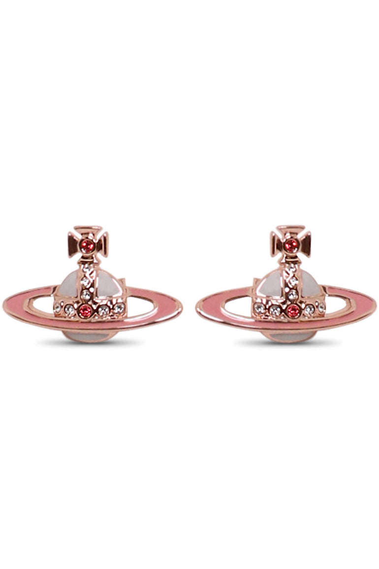 VIVIENNE WESTWOOD Accessories MULTI SMALL NEO BAS RELIEF EARRING | PINK GOLD/PINK