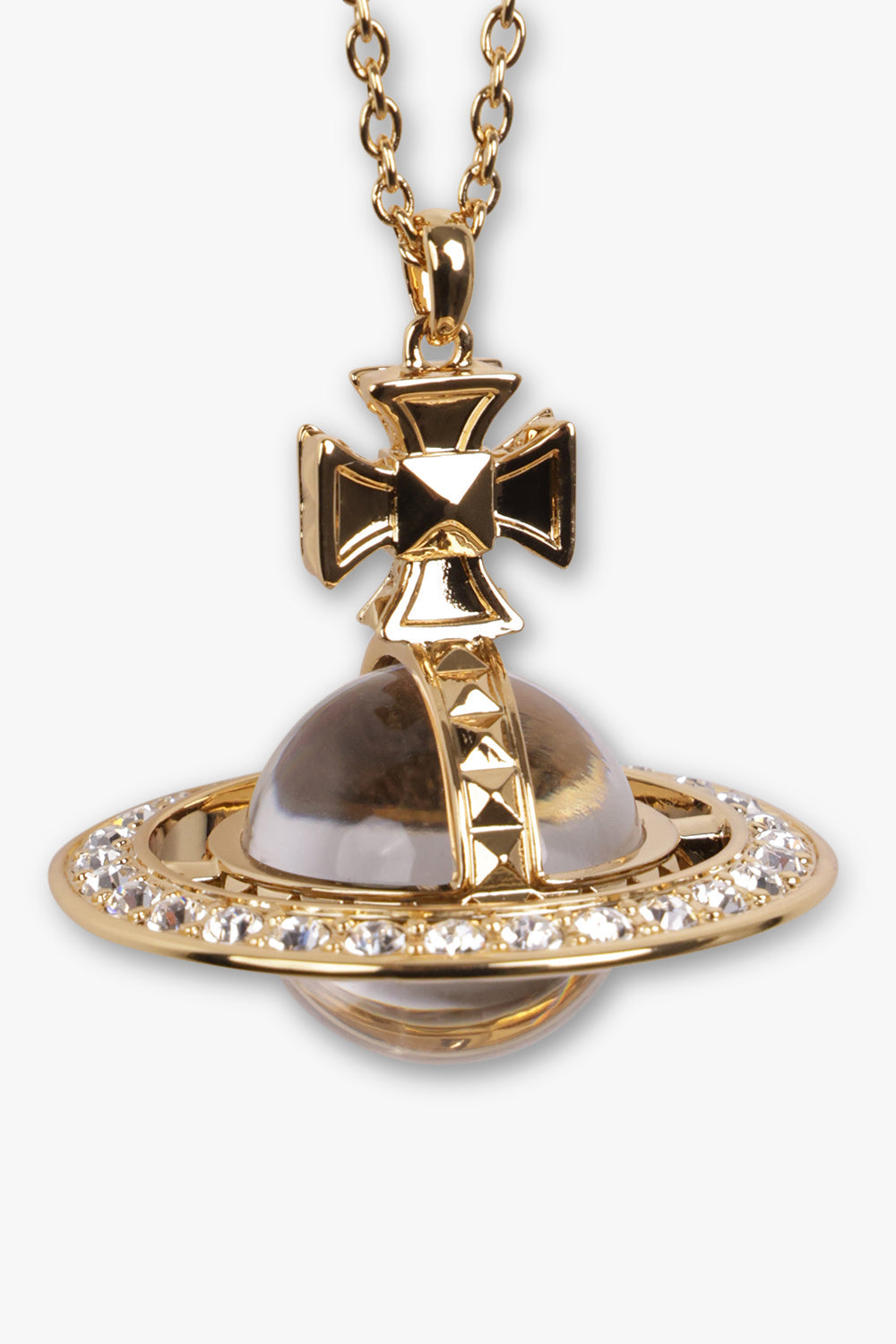 VIVIENNE WESTWOOD JEWELLERY Gold Pina Orb Pendant | Gold/Crystal