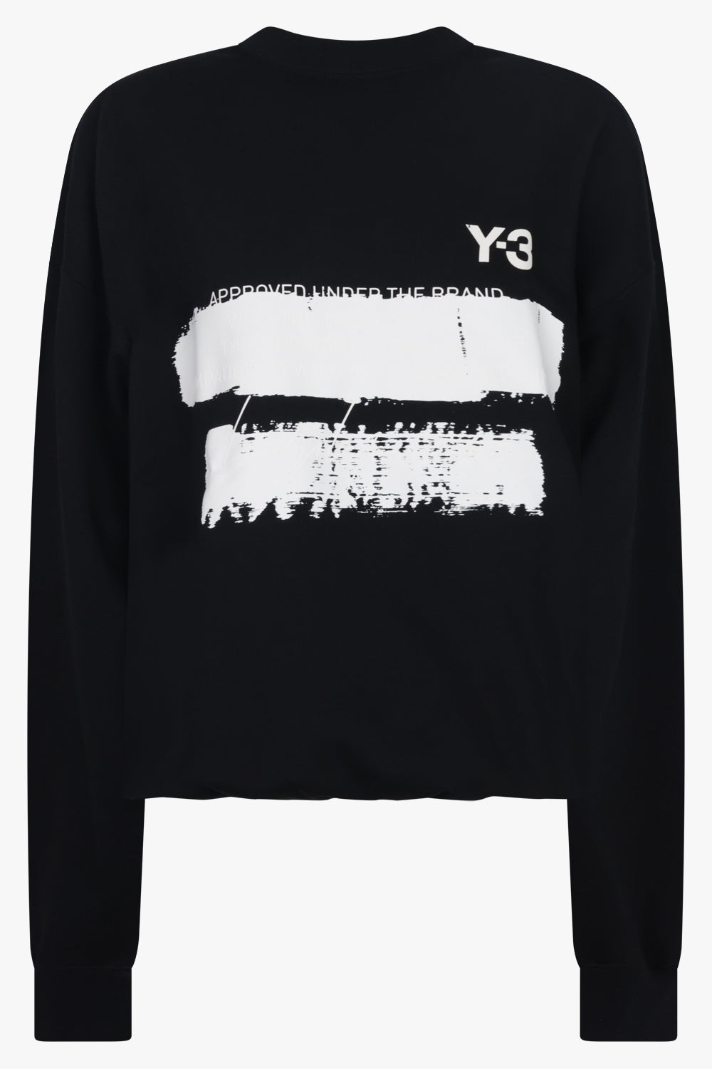 Y-3 RTW Crewneck Sweatshirt Graphic Print Logo | Black/White