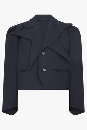 Star Crop Blazer | Black
