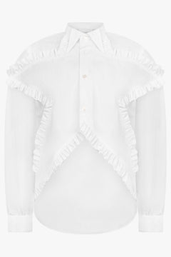 NOIR KEI NINOMIYA RTW Star Ruffle Shirt | White