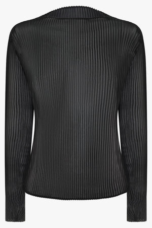 Lee Pleated Top | Black