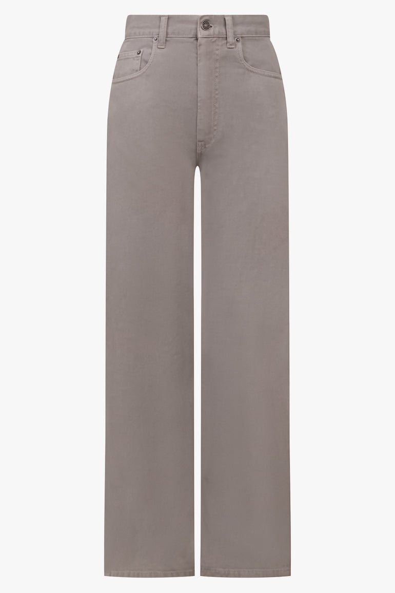 PHOEBE PHILO RTW Zip Denim Jeans | Ash Grey