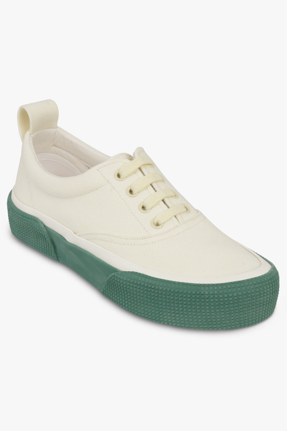 PHOEBE PHILO SHOES Plimsole Lace Up Sneaker | Light Yellow/Green