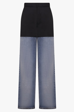 Basque Raw Denim Pants | Faded Blue