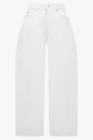 ALAIA RTW Rodeo Denim Pants | White