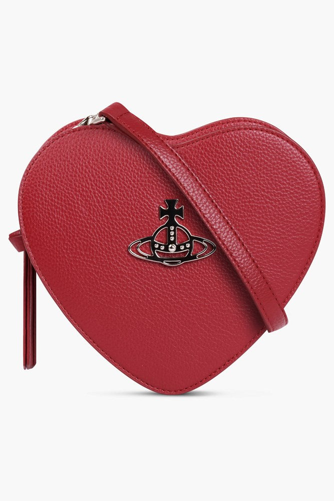 VIVIENNE WESTWOOD BAGS Red Louise Heart Crossbody Bag | Red/Silver
