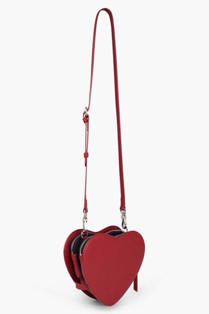 VIVIENNE WESTWOOD BAGS Red Louise Heart Crossbody Bag | Red/Silver