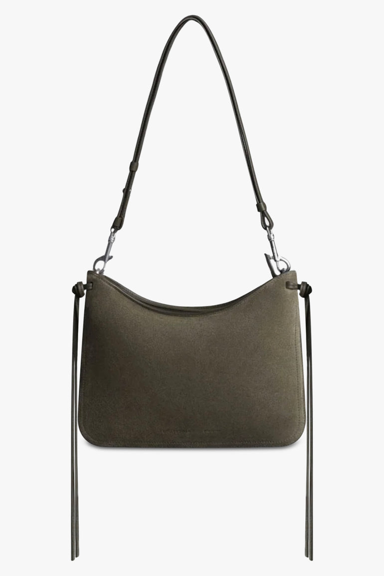 PHOEBE PHILO BAGS GREEN / Sage Green Gig Small Shoulder Suede Bag | Sage Green
