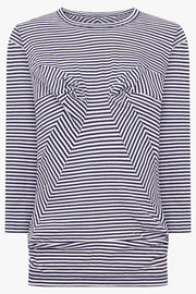 JUNYA WATANABE RTW Panel Stripe Long Sleeve Top | Navy/White