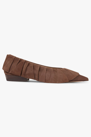 Ruffle Ballerina | Brown