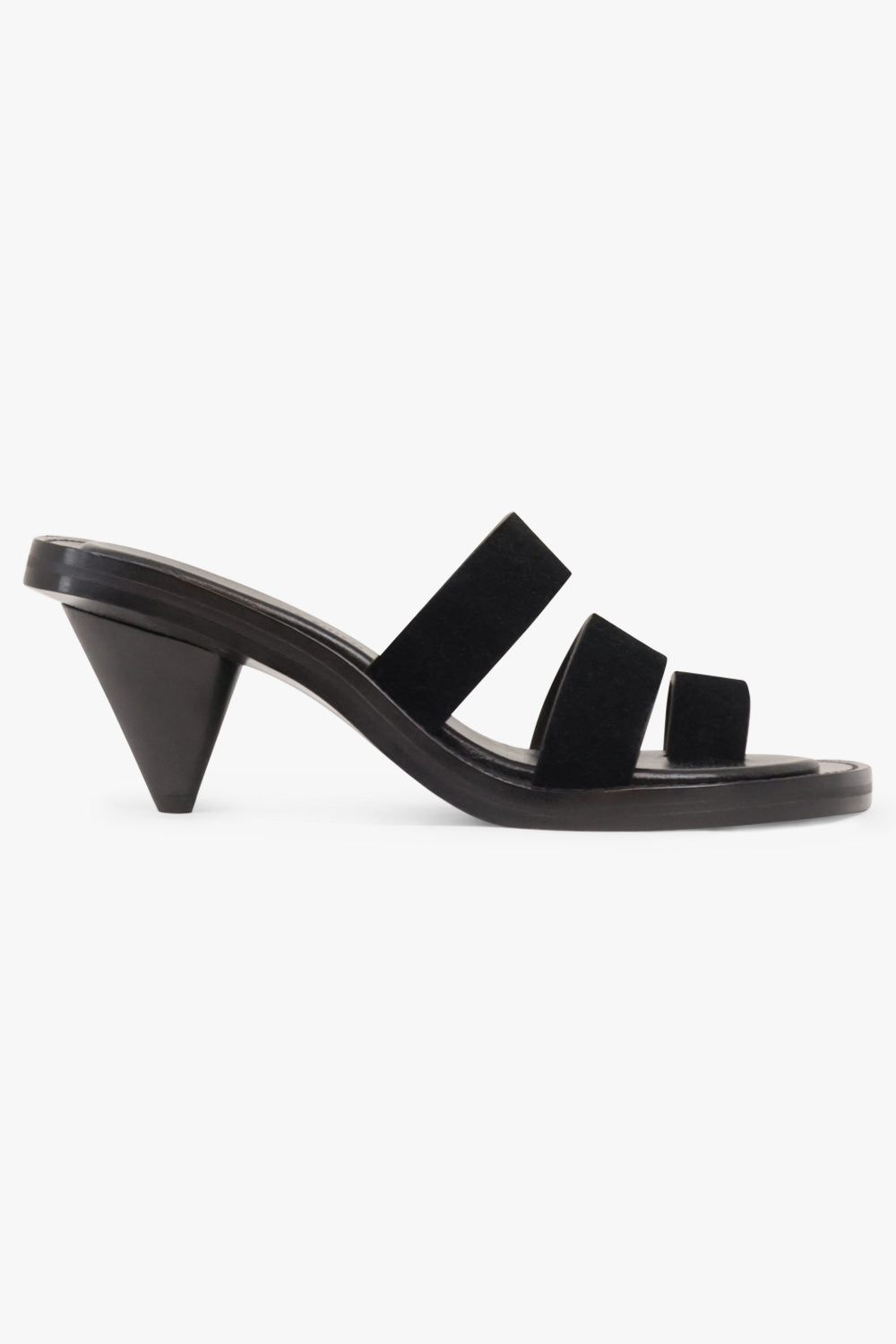 PHOEBE PHILO SHOES Three Strap Sandal | Black