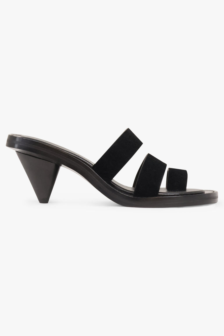 PHOEBE PHILO SHOES Three Strap Sandal | Black