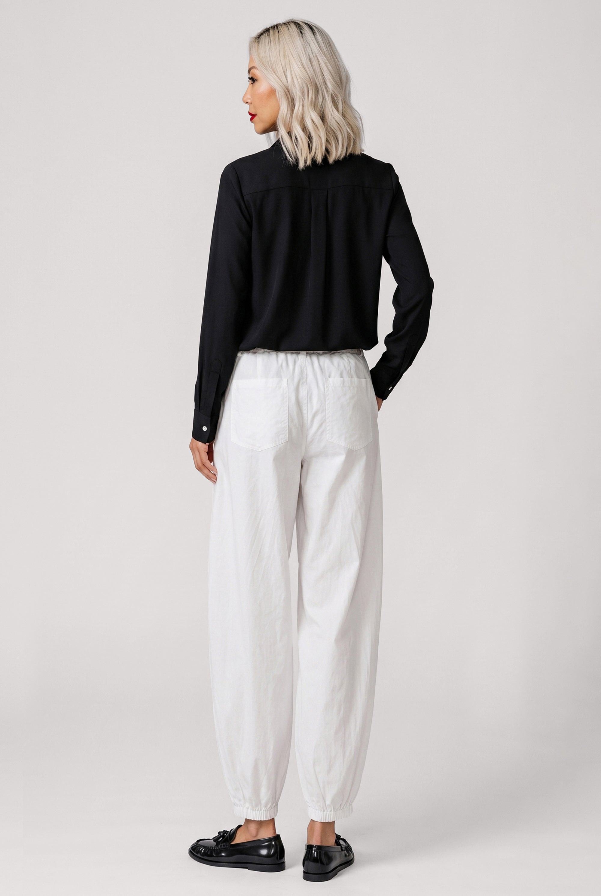 COMME DES GARCONS RTW Scrunch Detail L\S Shirt | Black