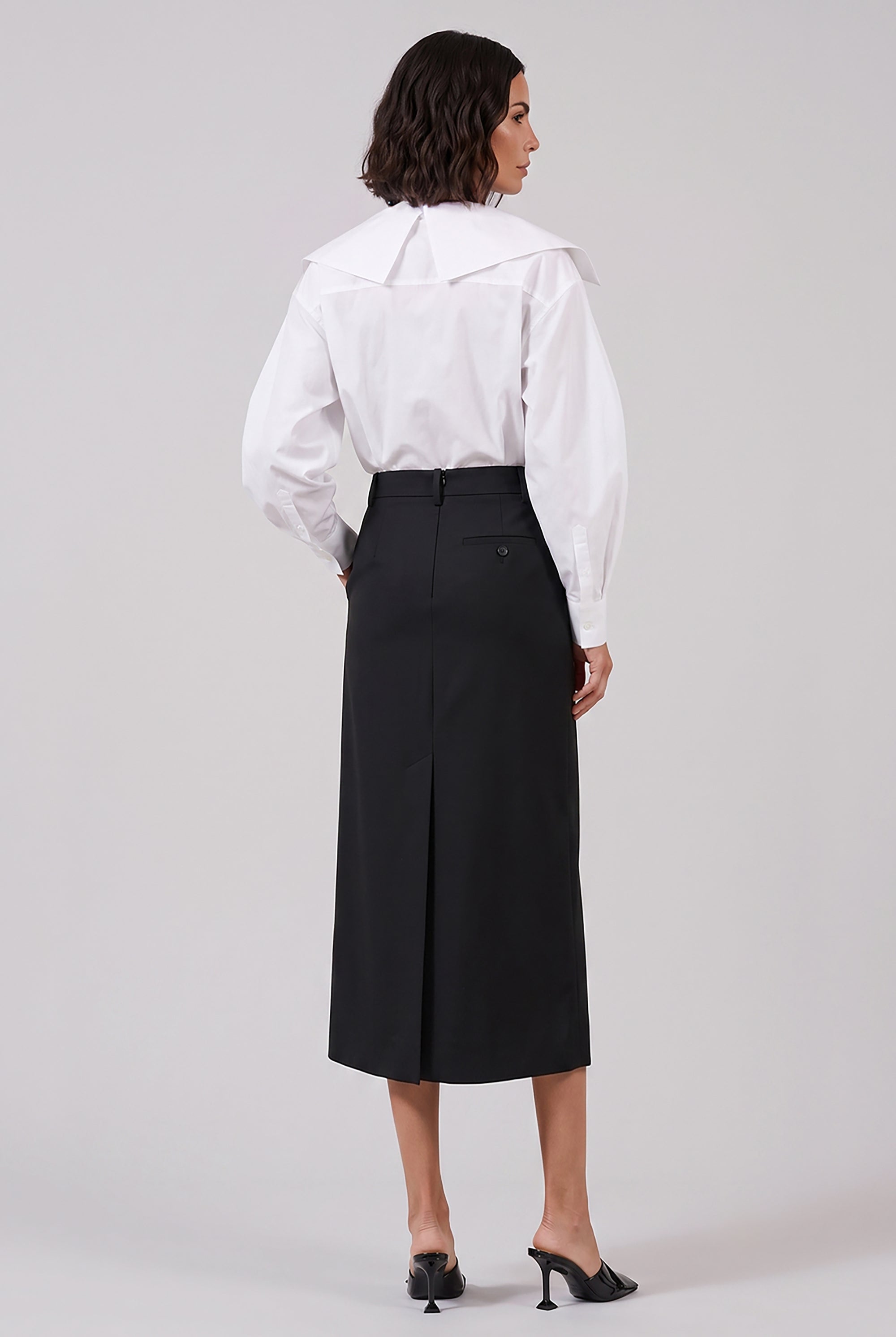 GIVENCHY RTW Slashed Shirt | White