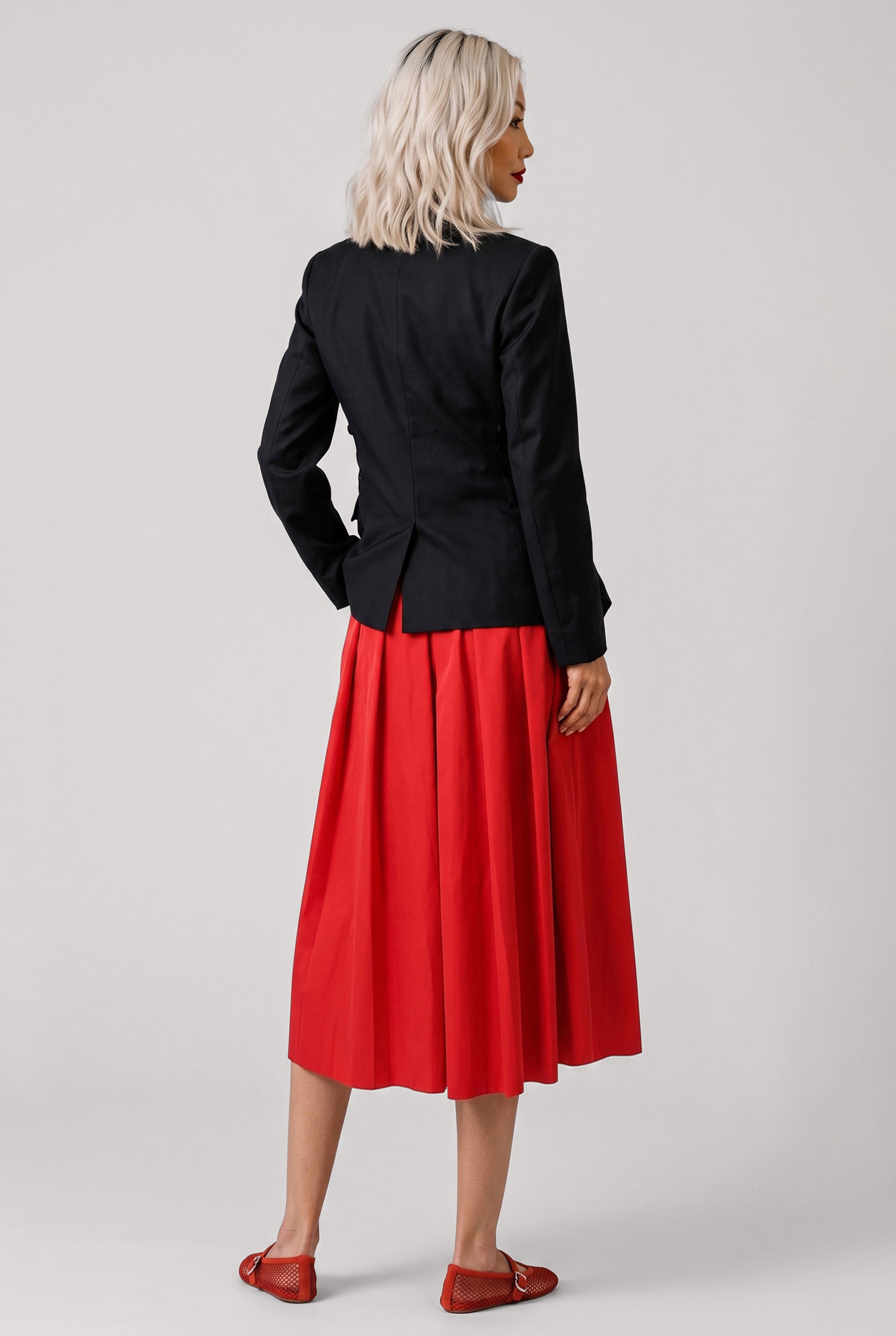 COMME DES GARCONS RTW Decontruct Scrunch Ruffle Jacket | Black