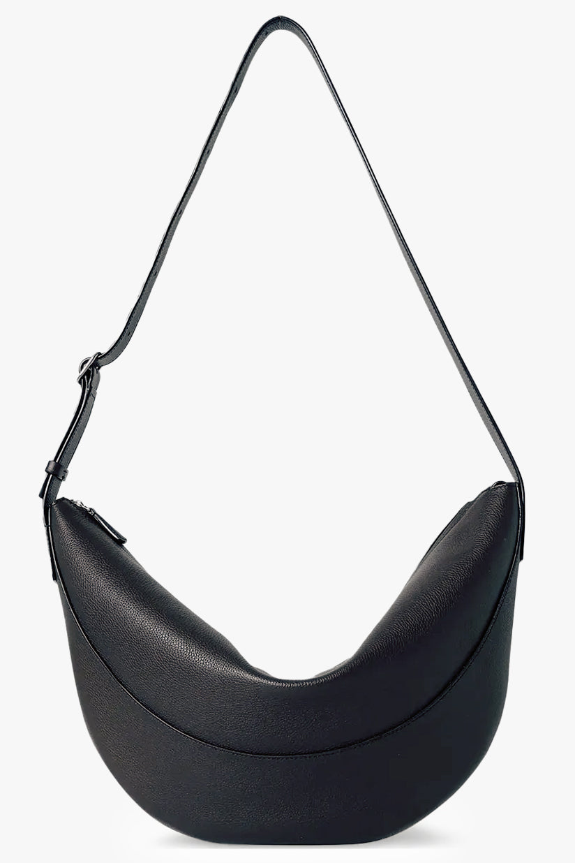 THE ROW BAGS BLACK / Black Jouve Shoulder Bag | Black
