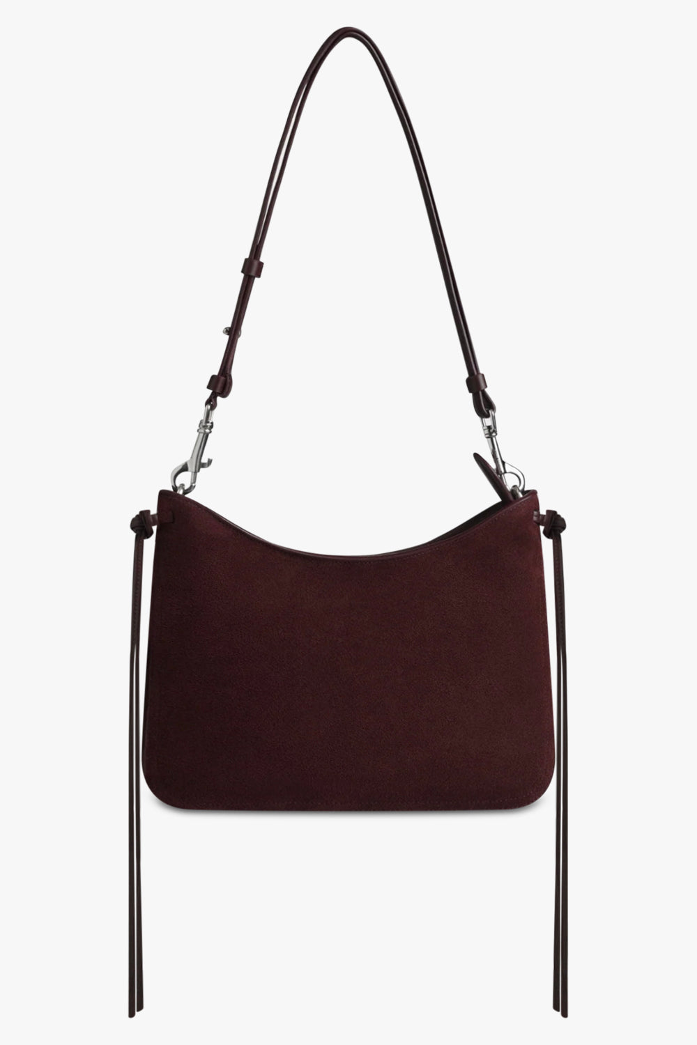 PHOEBE PHILO BAGS BURGUNDY / Oxblood Gig Small Shoulder Suede Bag | Oxblood