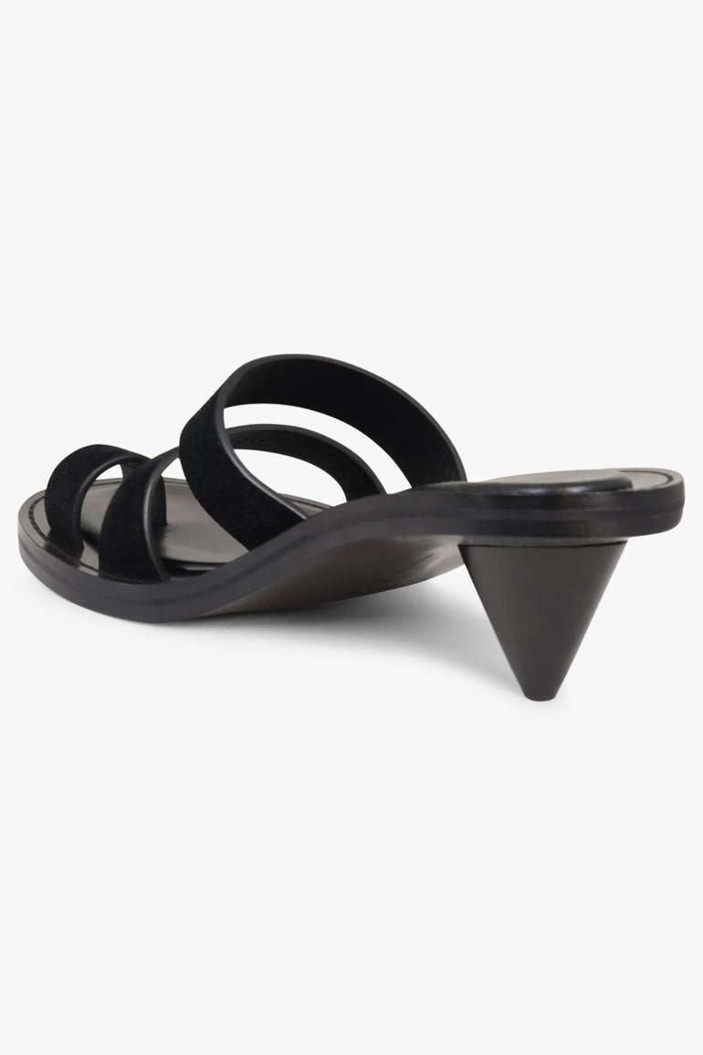 PHOEBE PHILO SHOES Three Strap Sandal | Black