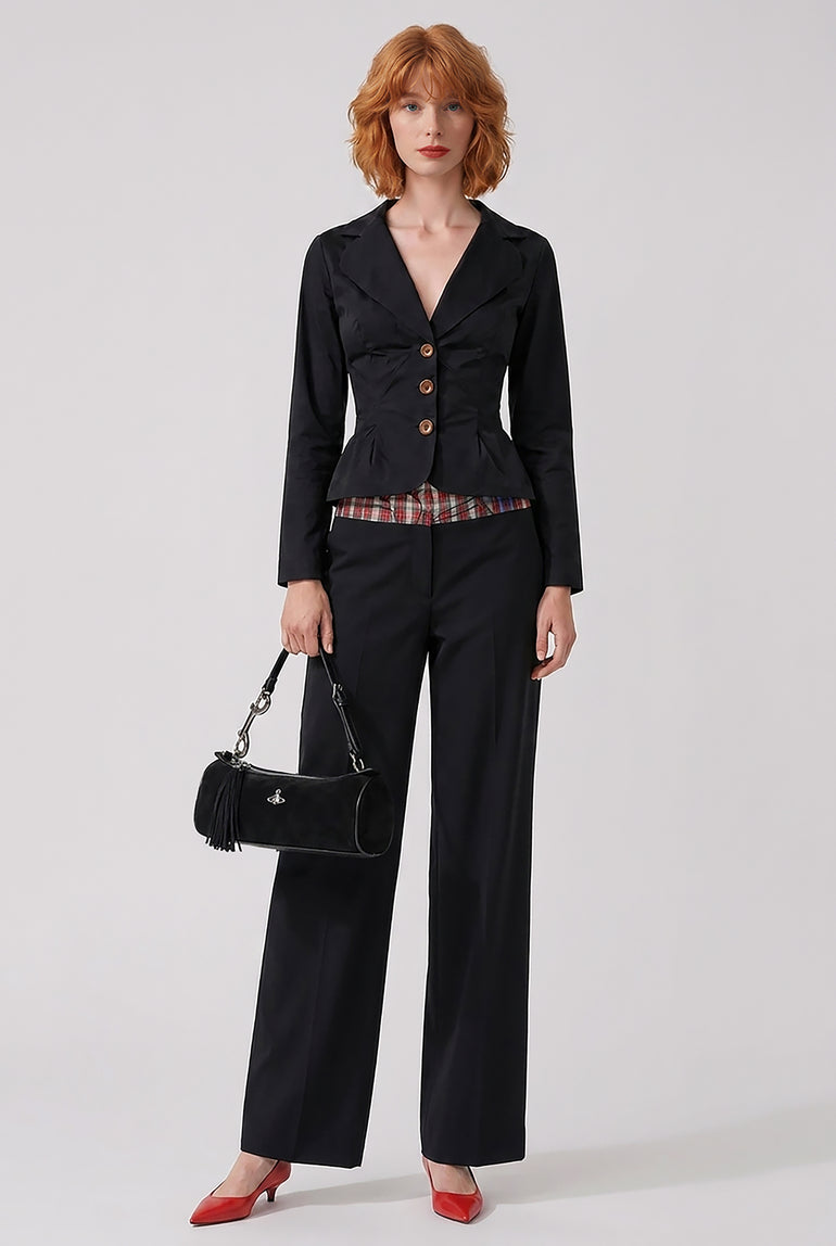VIVIENNE WESTWOOD RTW Drunken Asymmetric Jacket | Black