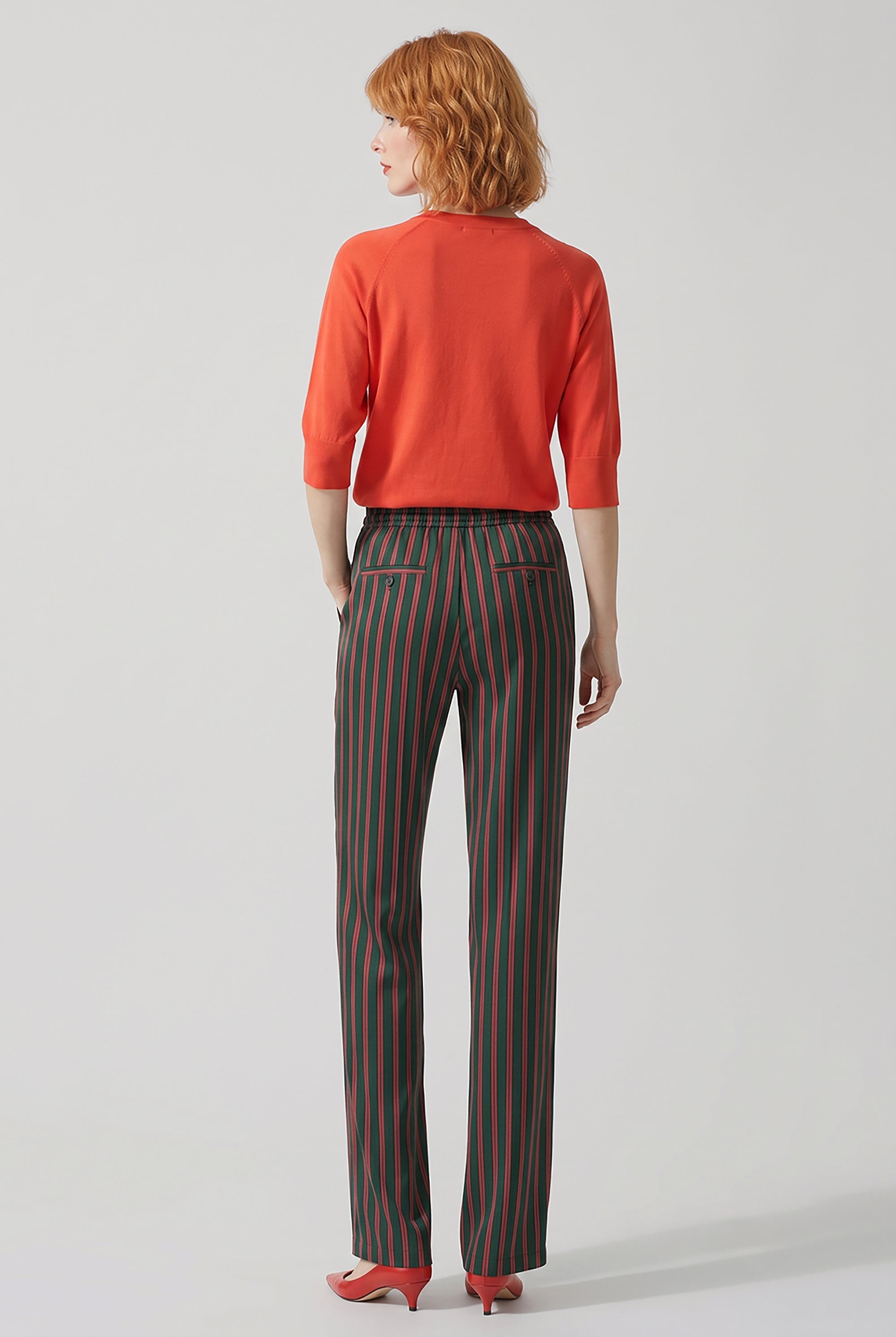 DRIES VAN NOTEN RTW Tuan Short Sleeve Knit | Light Red
