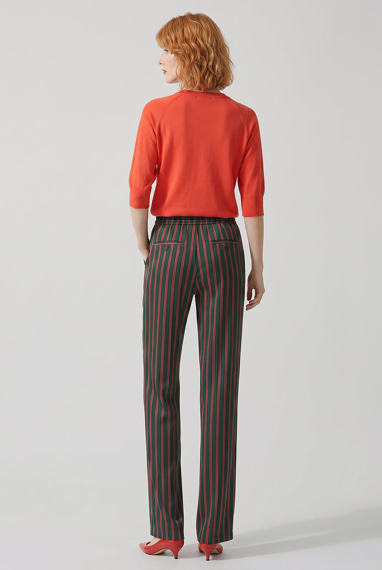 DRIES VAN NOTEN RTW Tuan Short Sleeve Knit | Light Red