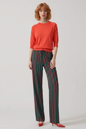DRIES VAN NOTEN RTW Tuan Short Sleeve Knit | Light Red