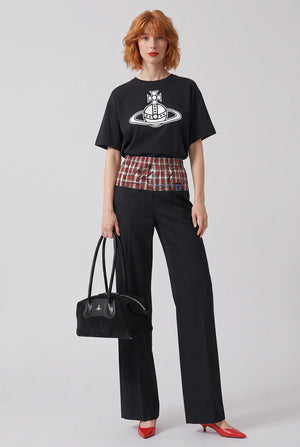 VIVIENNE WESTWOOD RTW Paris Orb Print Boxy T-Shirt | Black/White