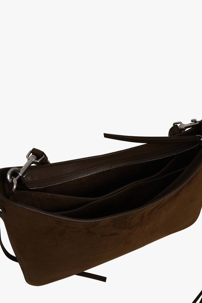 PHOEBE PHILO BAGS Gig Medium Suede Shoulder Bag | Army