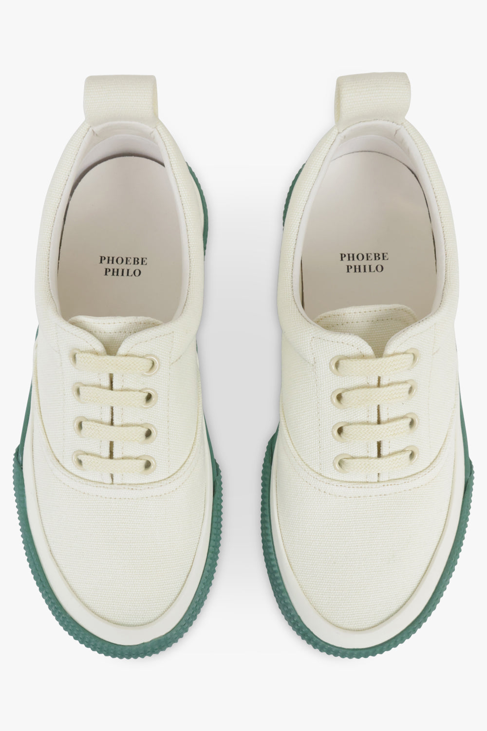 PHOEBE PHILO SHOES Plimsole Lace Up Sneaker | Light Yellow/Green