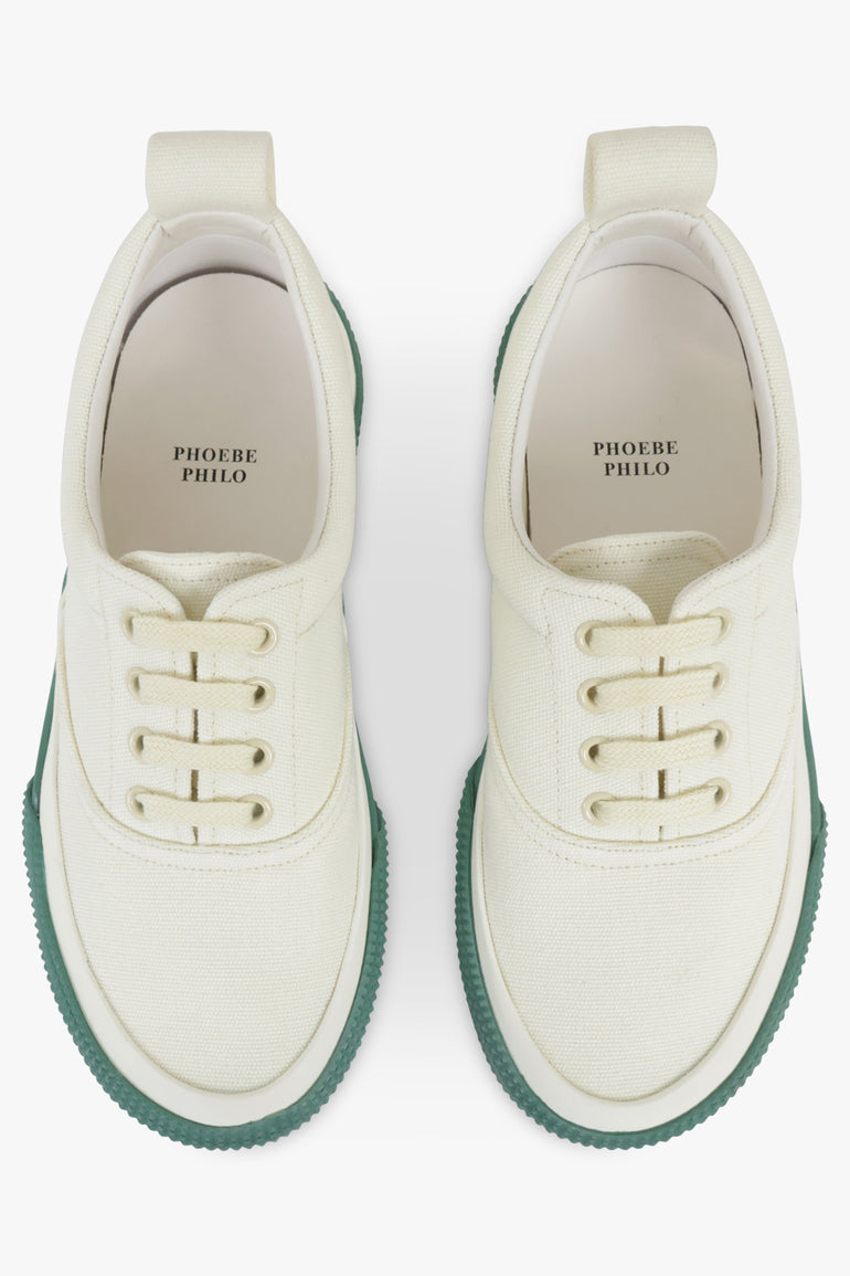 PHOEBE PHILO SHOES Plimsole Lace Up Sneaker | Light Yellow/Green
